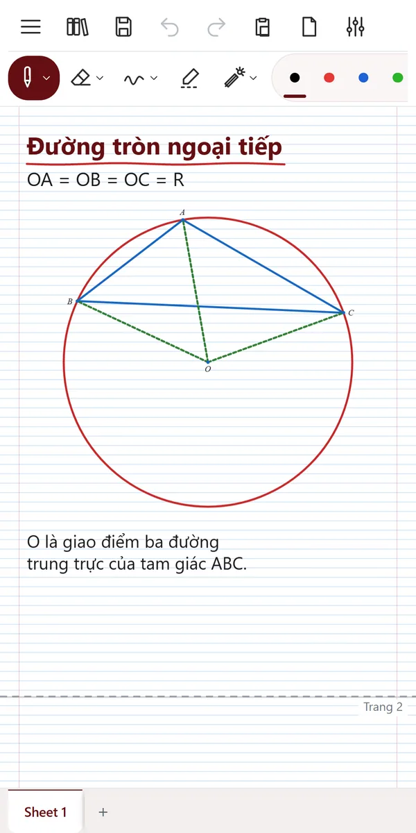 NoteRenderer trên điện thoại Android
